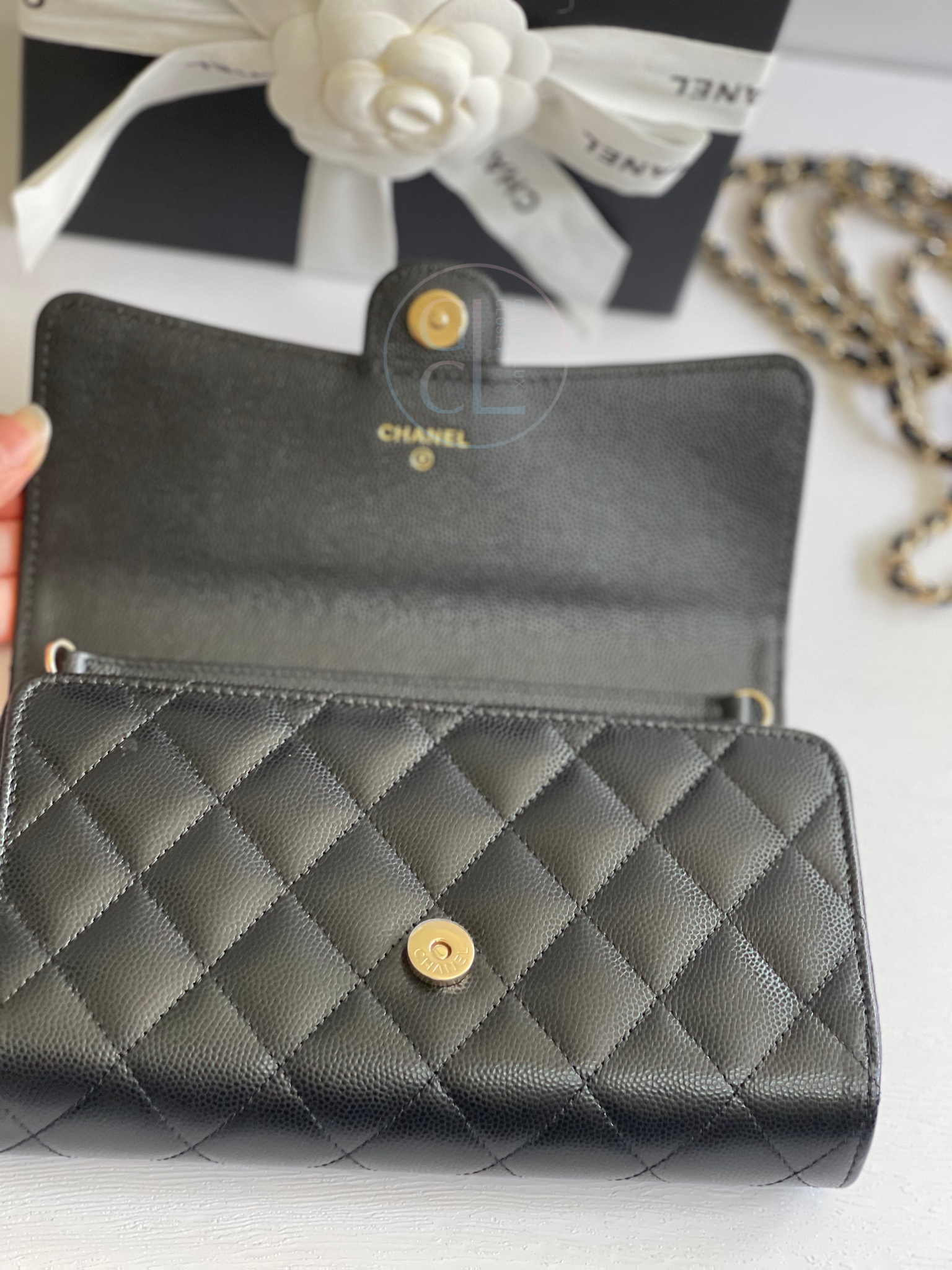 Chanel wallet discount clutch