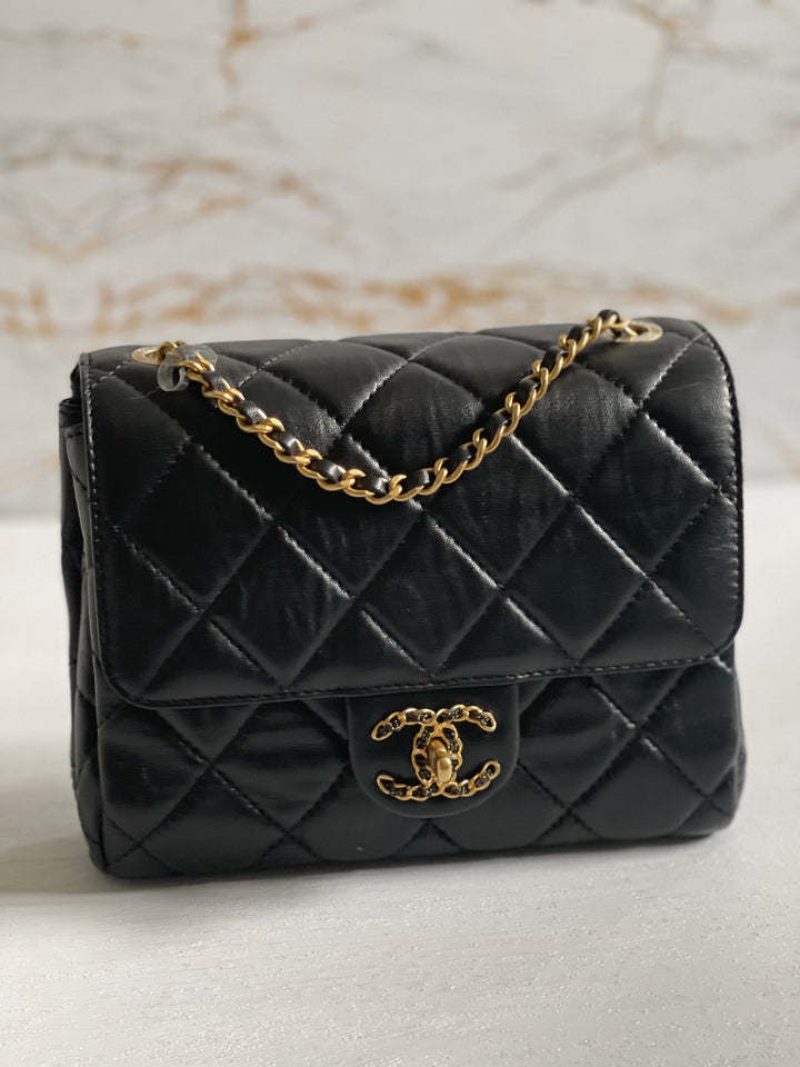 Chanel 22P Crystal CC Mini Flap bag