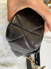 Load image into Gallery viewer, Chanel 19 Flap Bag Size Small series 28 Black Goatskin with mixed hardware
