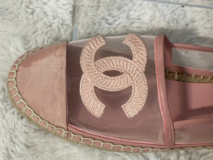 Chanel Pink Mesh Espadrilles from 19S collection size EU 39