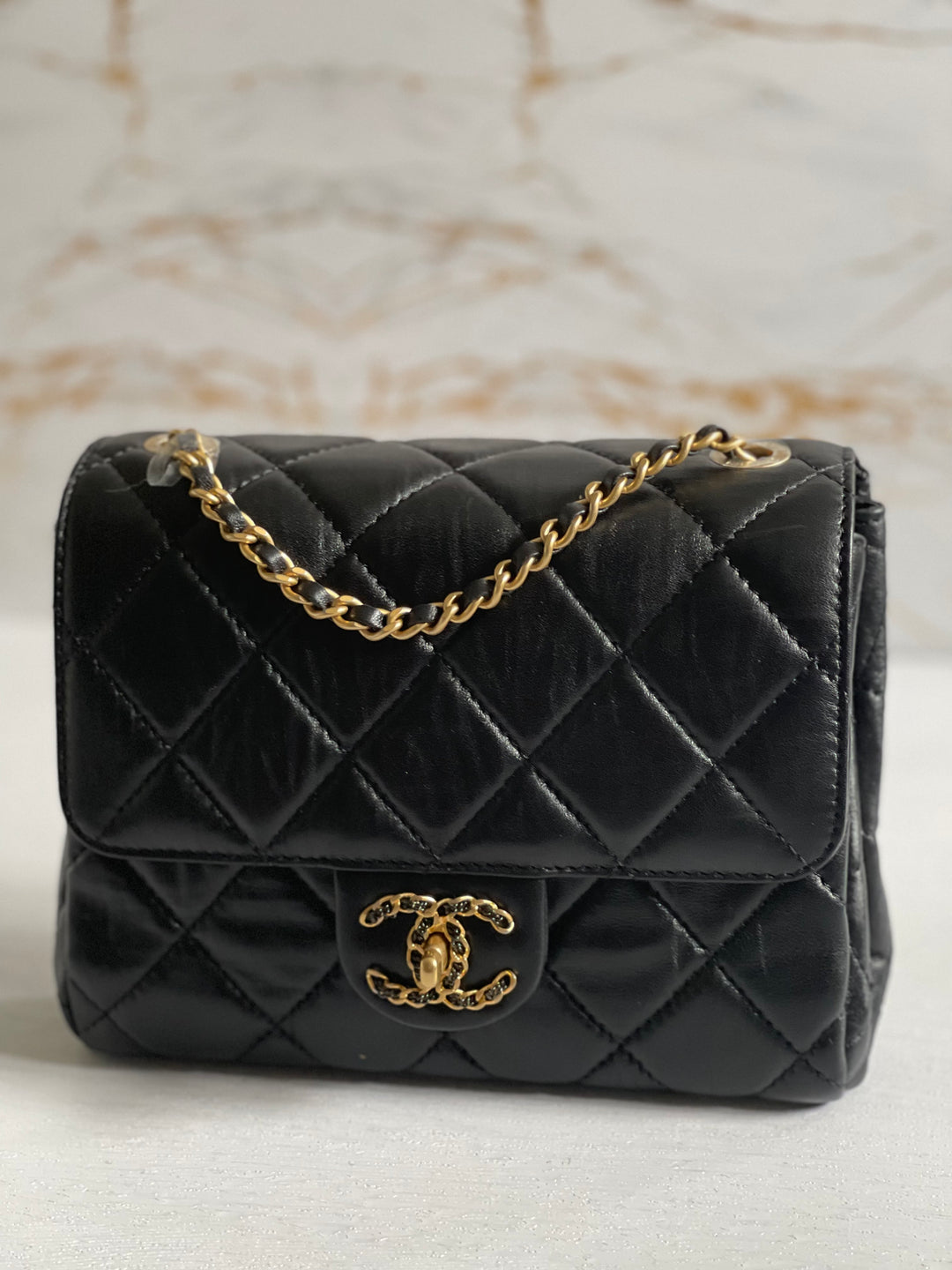 Chanel 22P Crystal CC Mini Flap bag