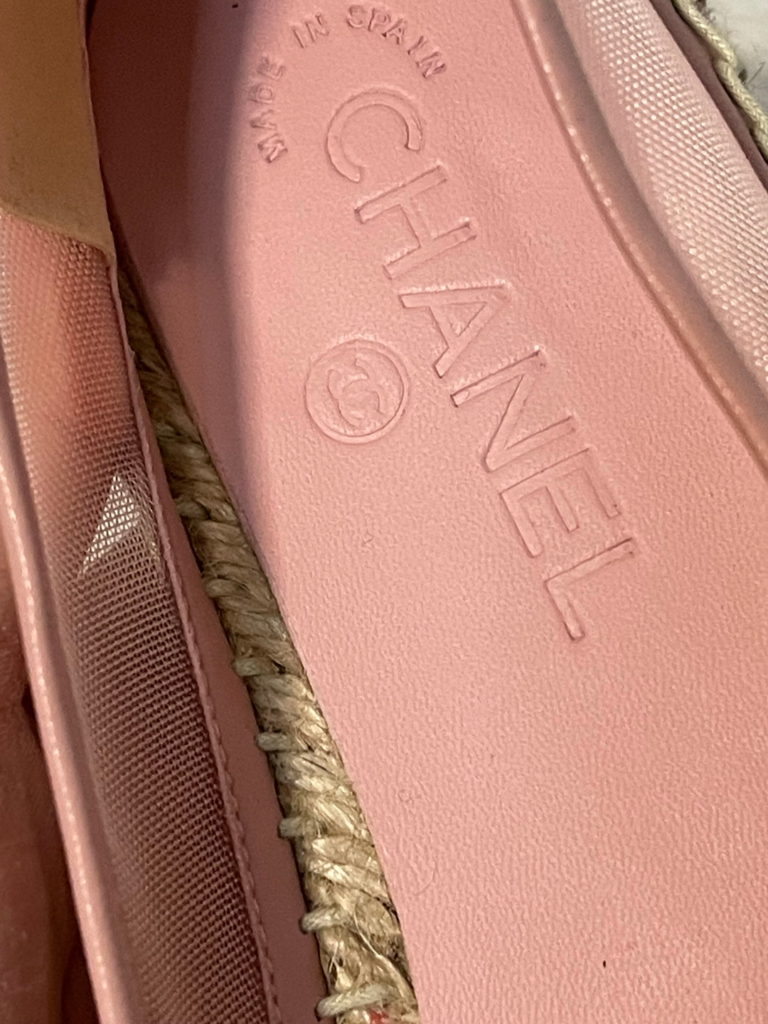 Chanel Pink Mesh Espadrilles from 19S collection size EU 39