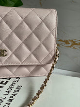22P CHANEL Classic Pink Caviar WOC Wallet On Chain GHW NEW